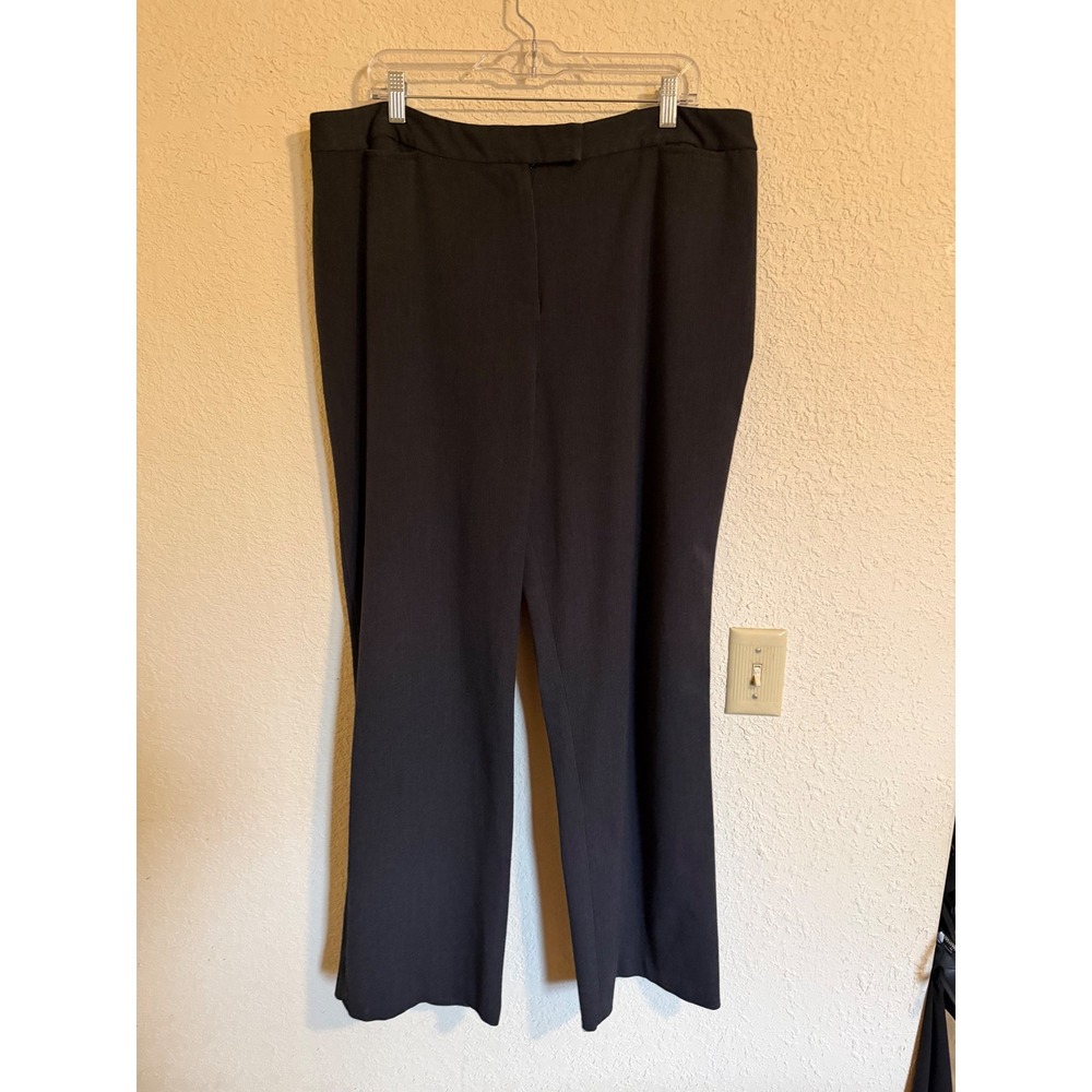 Pendleton Plus Charcoal Gray Straight Leg Dress Pants Size 18W Stretch Workwear